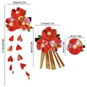 KIMONO FLOWER HAIR CLIP
