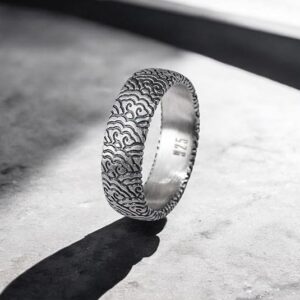 Japanese Cloud Men's Ring